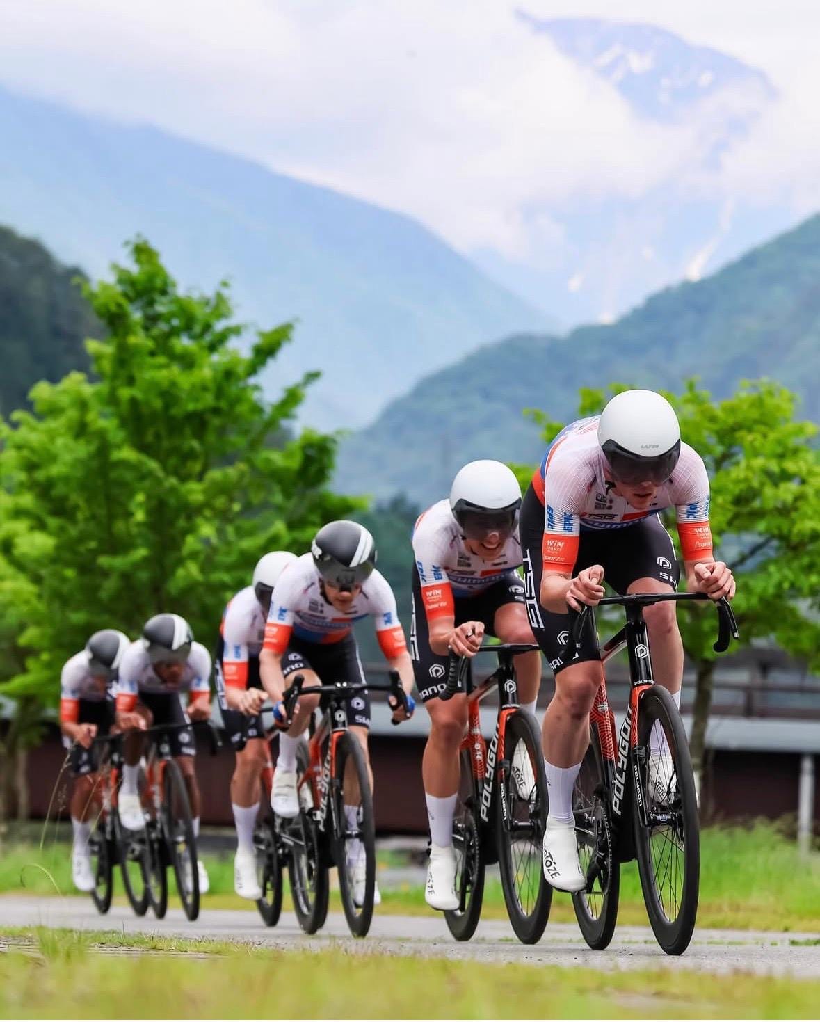 Following the big boys on the flat!