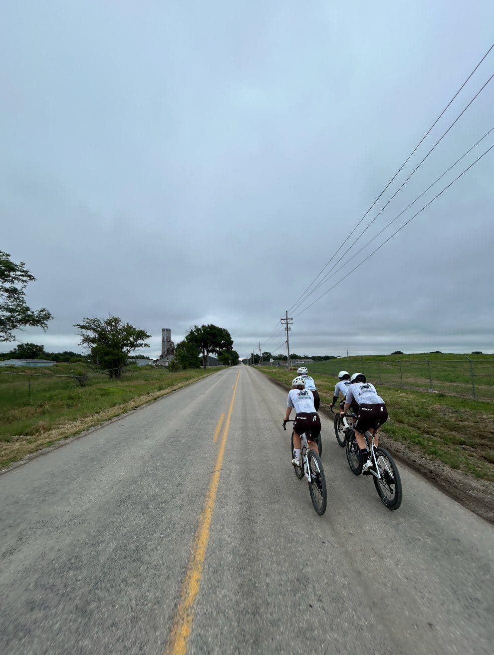 One of the rare calm tarmac roads